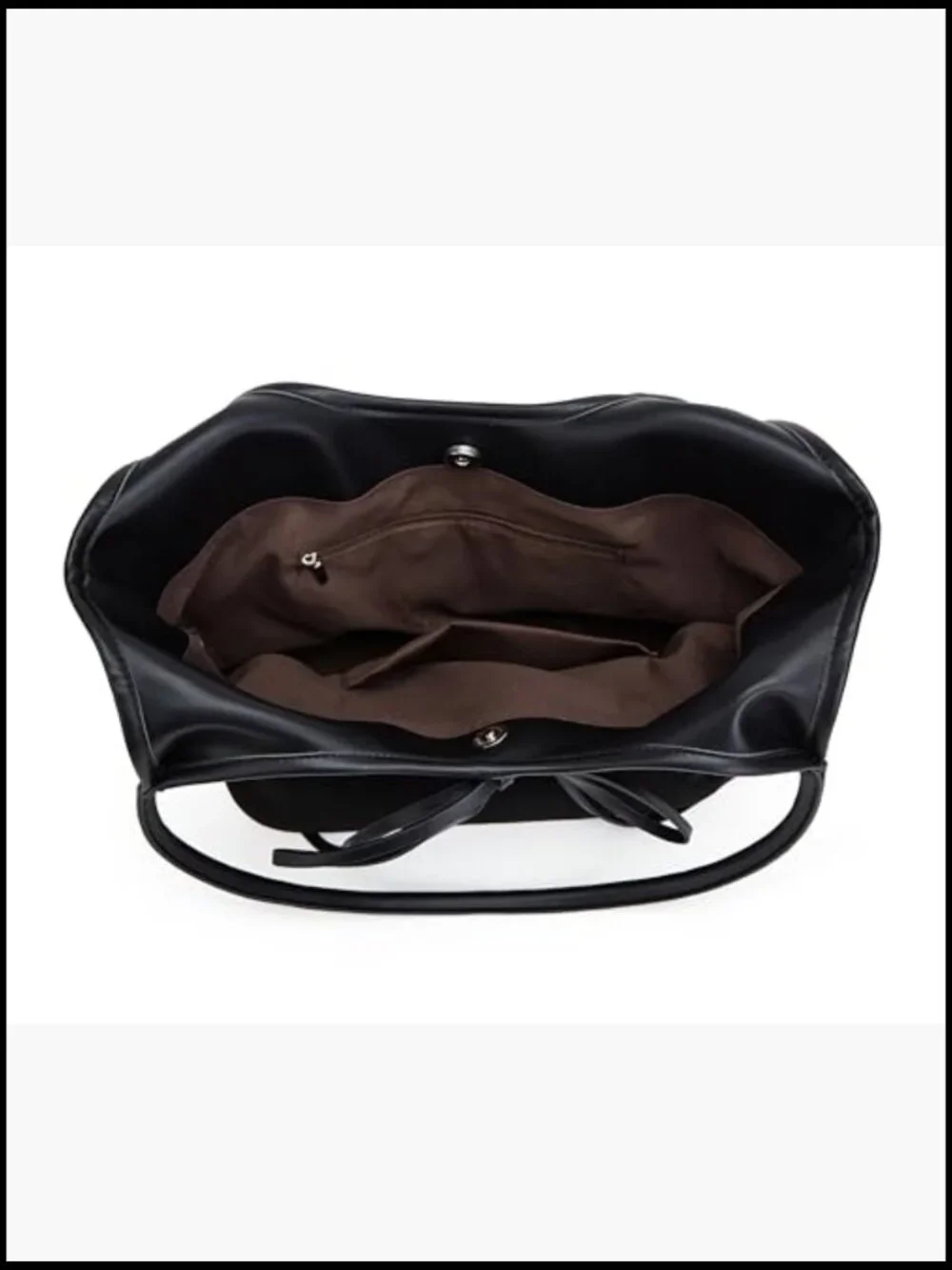 Vintage French Bow Tote Bag Large Capacity Hobo Shoulder Satchel Purse Chic